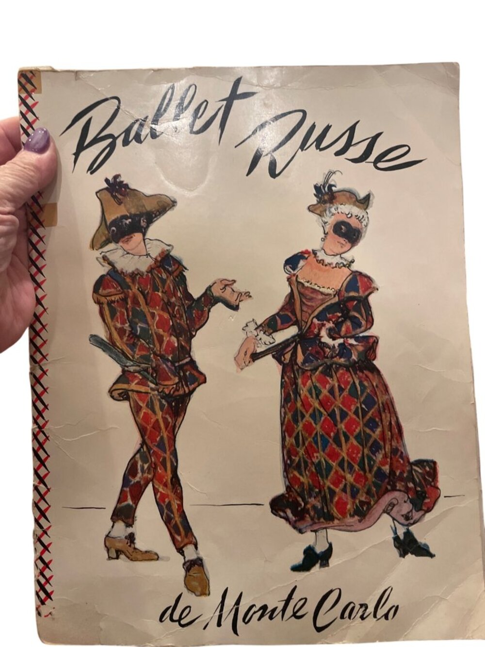 Ballet Russe De Monte Carlo Program 1940s Vintage Collectors Souvenir With Black